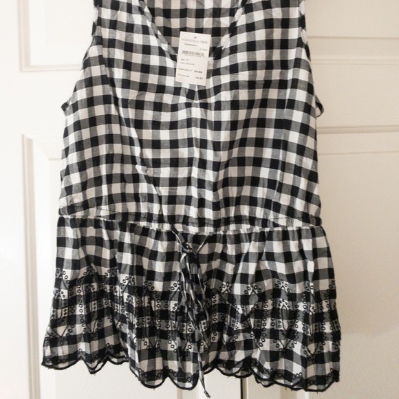 Black and white gingham top - Picture 2 of 2